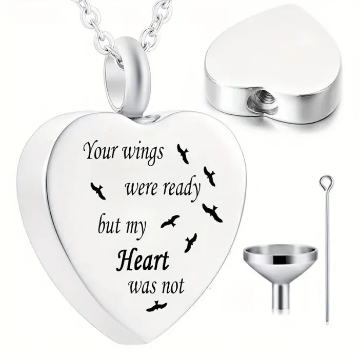 Asketting Hartje met Vleugels - Gedenksieraad - view 1