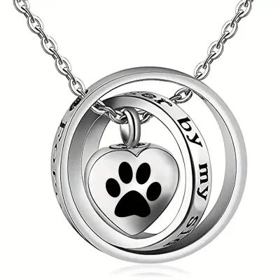 Dieren Ashanger voor Hond of Kat - "Forever By My Side" - Gedenksieraad