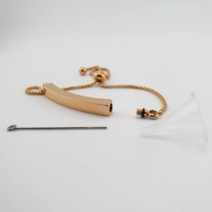 Crematie Armband Voor As - Goudkleurig - Gedenksieraad - view 5