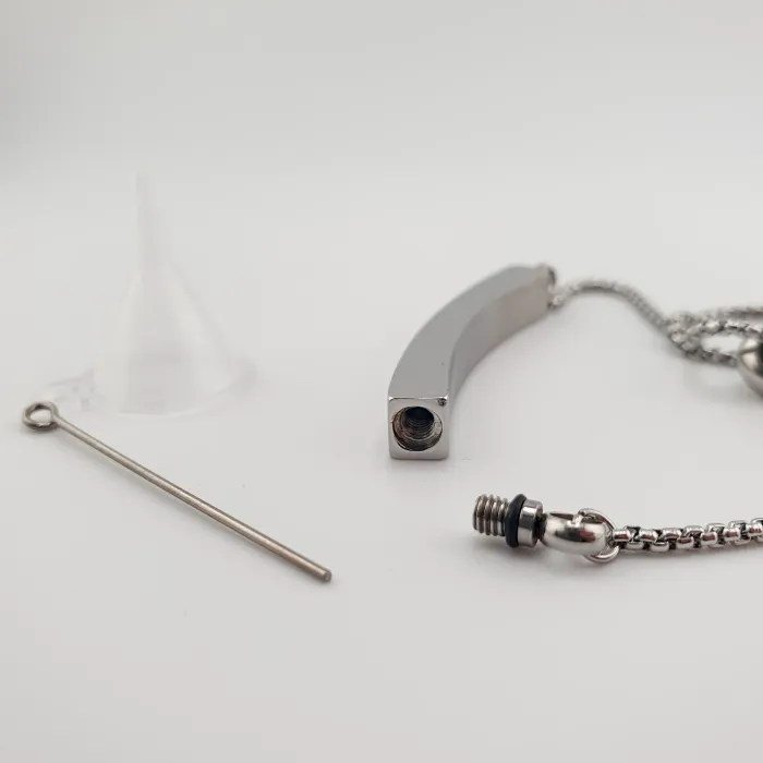 Crematie Armband Voor As - Zilverkleurig - Gedenksieraad - view 3