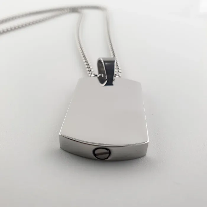 Asketting Dog Tag - Zilverkleurig - Gedenksieraad - view 2