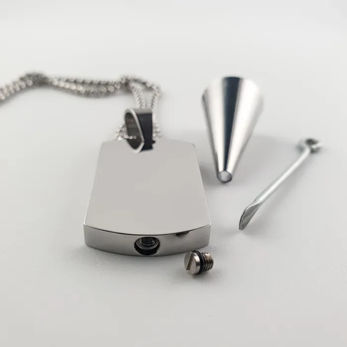 Asketting Dog Tag - Zilverkleurig - Gedenksieraad - view 4