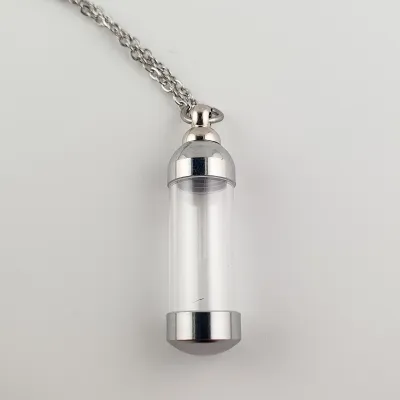 As Hanger "Zichtbare Herinnering" – Transparant & Zilver