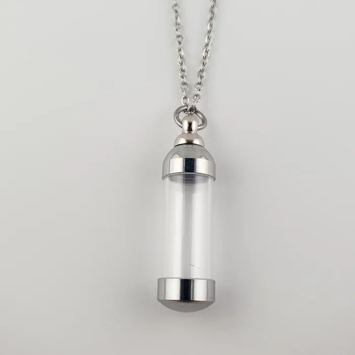 Herinnering Flacon Urn Ketting met Hanger - Goud- en Zilverkleurig - Waardig Gedenkteken - view 4