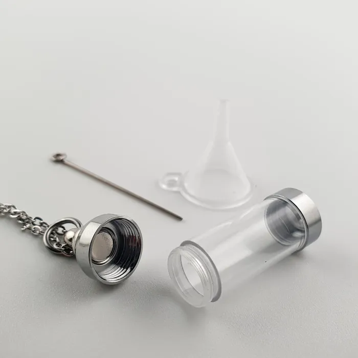 Herinnering Flacon Urn Ketting met Hanger - Goud- en Zilverkleurig - Waardig Gedenkteken - view 2