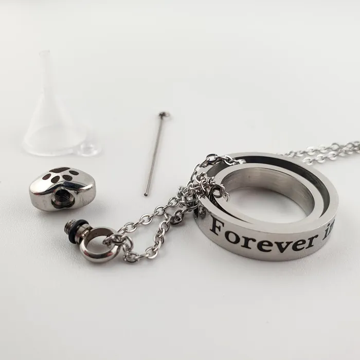 Dieren Ashanger voor Hond of Kat - "Forever By My Side" - Gedenksieraad - view 3