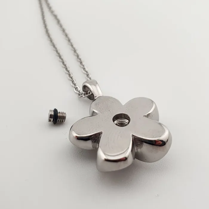 Gedenksieraad 'Klaverblad Ashanger - Gelukbrengend Herinneringssieraad met Vulset' - Draag uw Geliefde Dichtbij - view 4