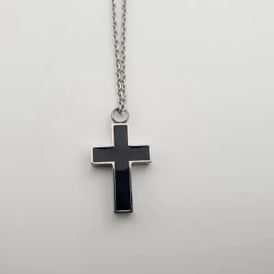 Kruis Crematie Hanger - Roestvrijstaal - Gedenksieraad