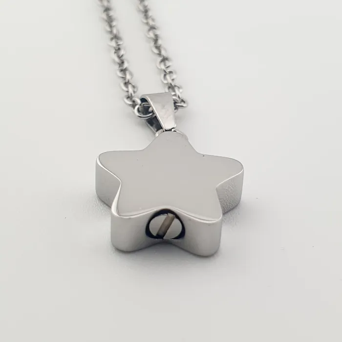 RVS Assieraad Ster – Symbolische Herinnering - Gedenksieraad - view 3