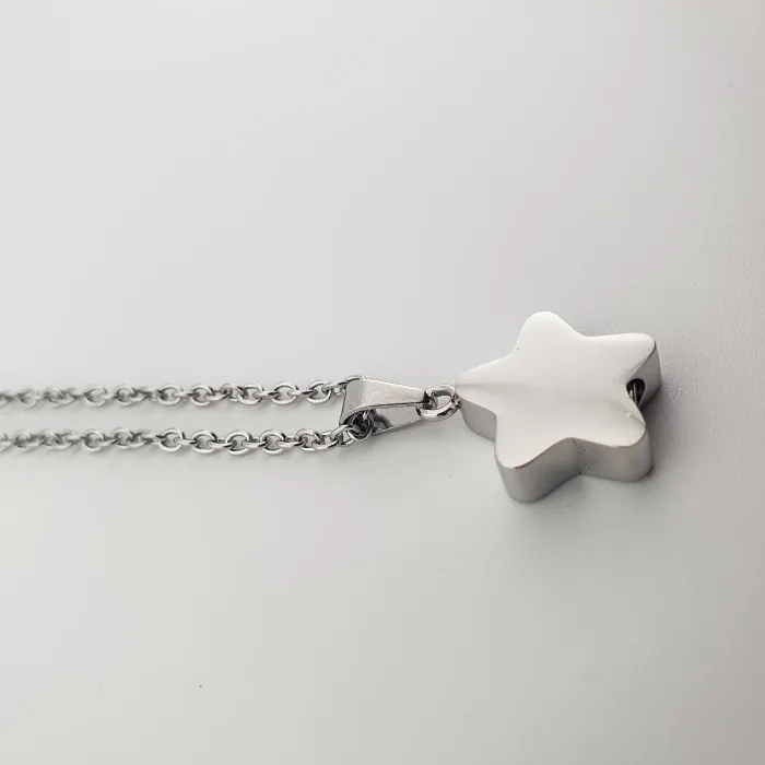 RVS Assieraad Ster – Symbolische Herinnering - Gedenksieraad - view 4