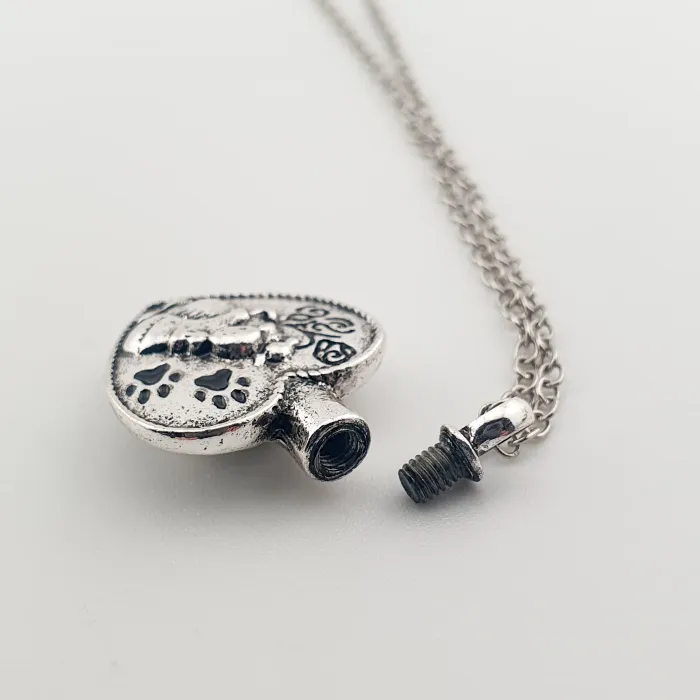 RVS Ashanger 'Eeuwige Cirkel' - Modern & Tijdloos Gedenksieraad - view 3