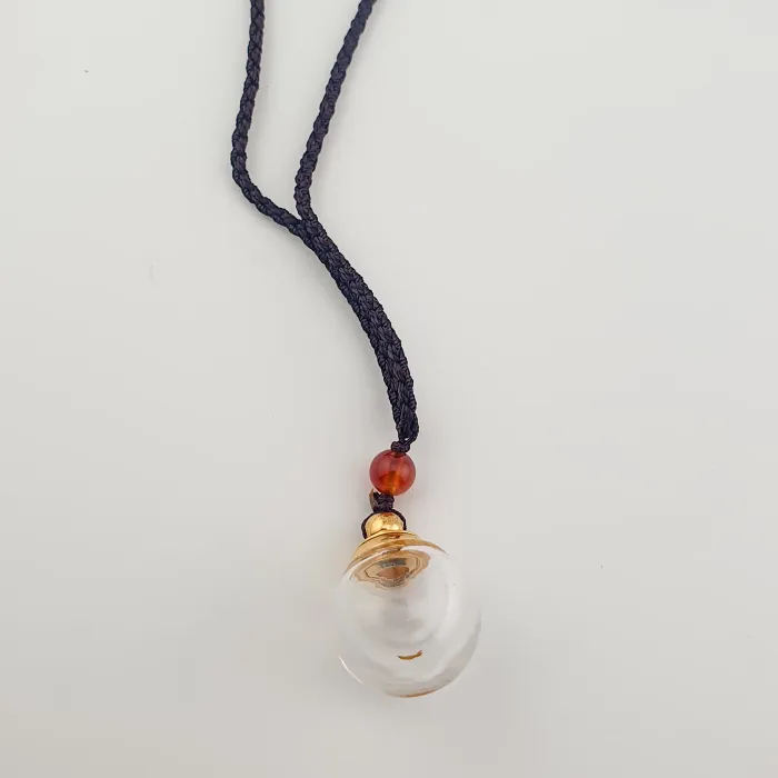 Glazen Ashanger – Gouden Warmte - Gedenksieraad - view 1