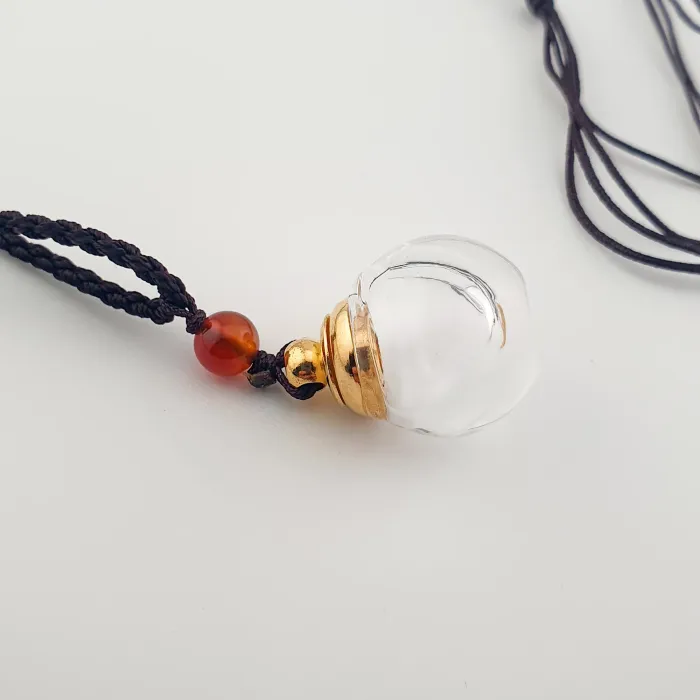 Glazen Ashanger – Gouden Warmte - Gedenksieraad - view 2