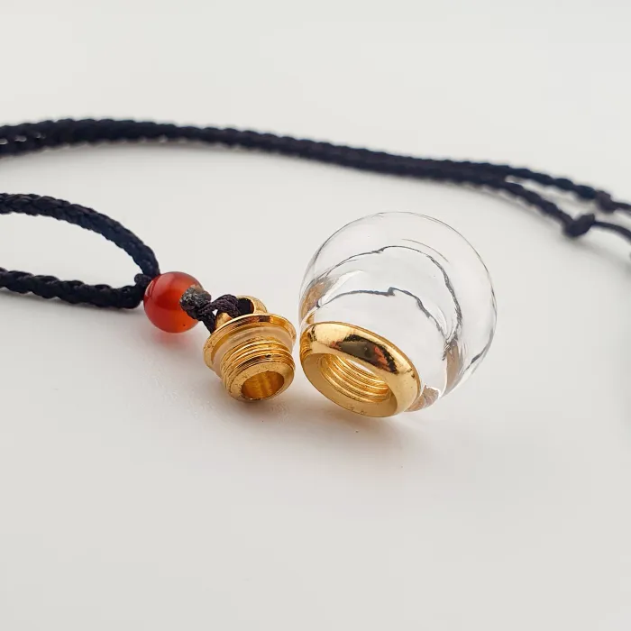 Glazen Ashanger – Gouden Warmte - Gedenksieraad - view 4