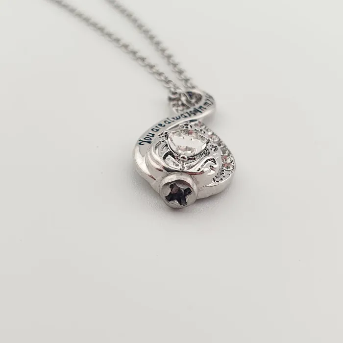 Infinity Keepsake Hanger met Hart – RVS Zilver - Gedenksieraad - view 3