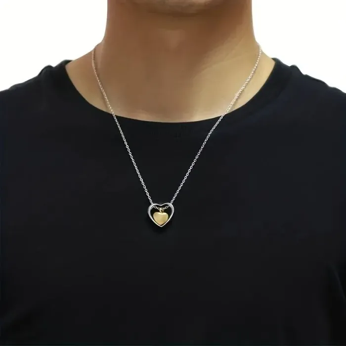 Asketting Dubbel Hartje - Roestvrijstaal - Gedenksieraad - view 9