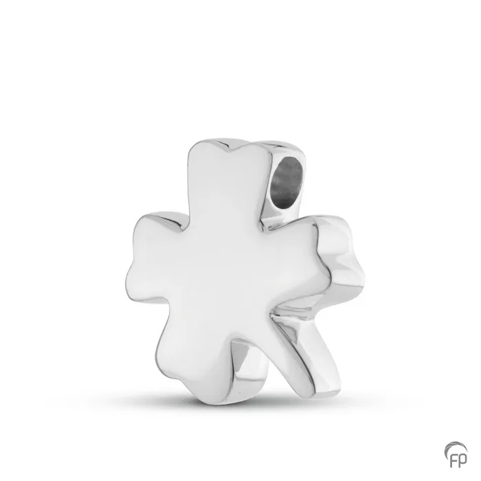 Ashanger compact blok-ornament — Sterling 925 zilver, glans - view 1