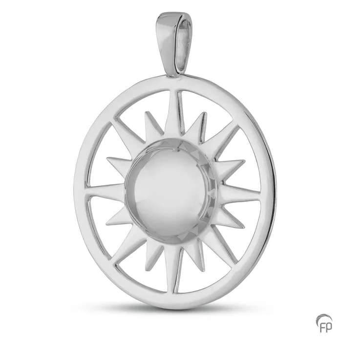 Ashanger groot rond ornament — Sterling 925 zilver, glans (statement) - view 1