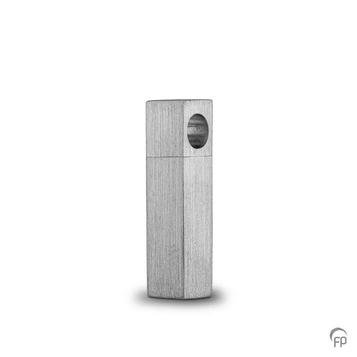 Ashanger cilinderstaaf — Sterling 925 zilver, mat - view 1