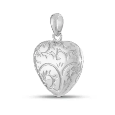 Ashanger Gravure - Gegraveerde Hartvorm - Delicaat en sierlijk - Gedenksieraad