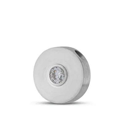 Ashanger Rond - Ronde Vorm met Steen - Tijdloze elegantie - Gedenksieraad