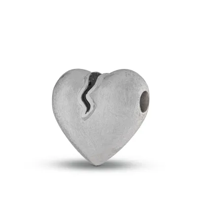 Gebroken Hart Ashanger - 925 Sterling Zilver - Gedenksieraad