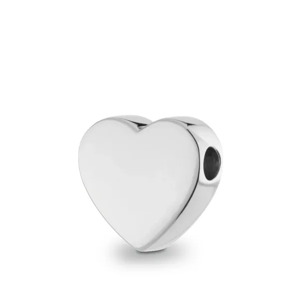 Hartvormige Bead Ashanger - Hoogwaardig 925 Sterling Zilver - Gedenksieraad