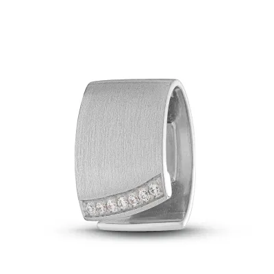 Ronde Ashanger - 925 Sterling Zilver - Strakke Lijnen