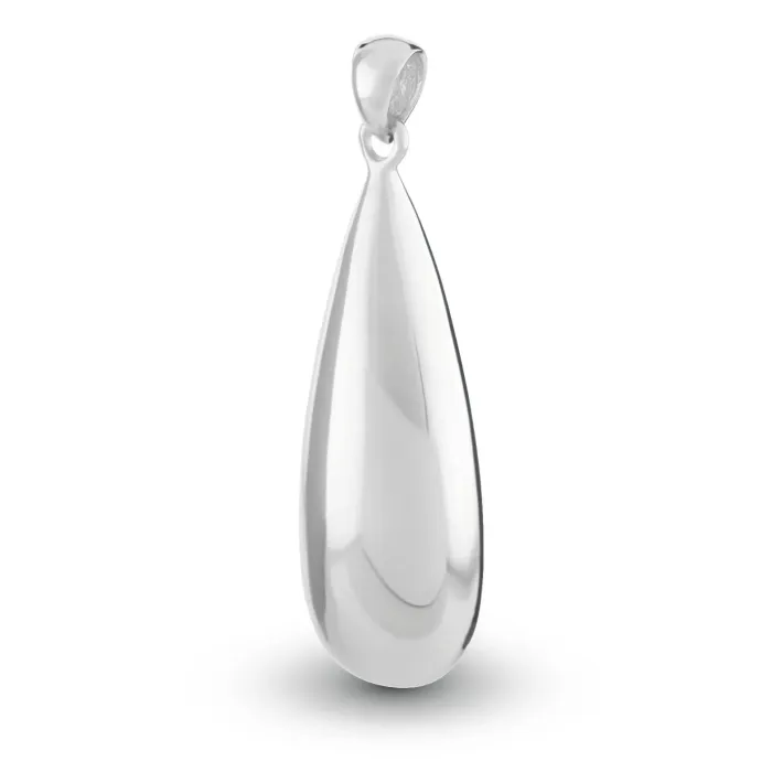 Traanvormige Ashanger - Hoogwaardig 925 Sterling Zilver - Gedenksieraad - view 1