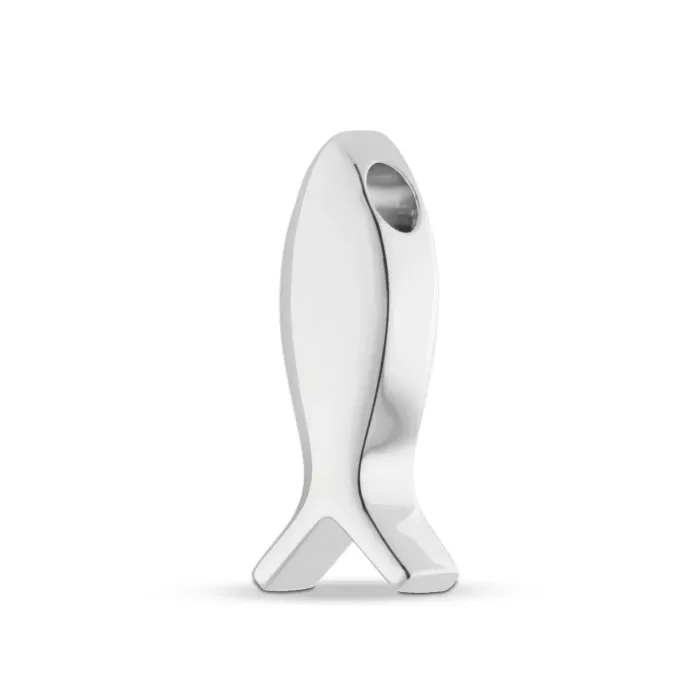 Visvormige Ashanger - Hoogwaardig 925 Sterling Zilver - Gedenksieraad - view 1