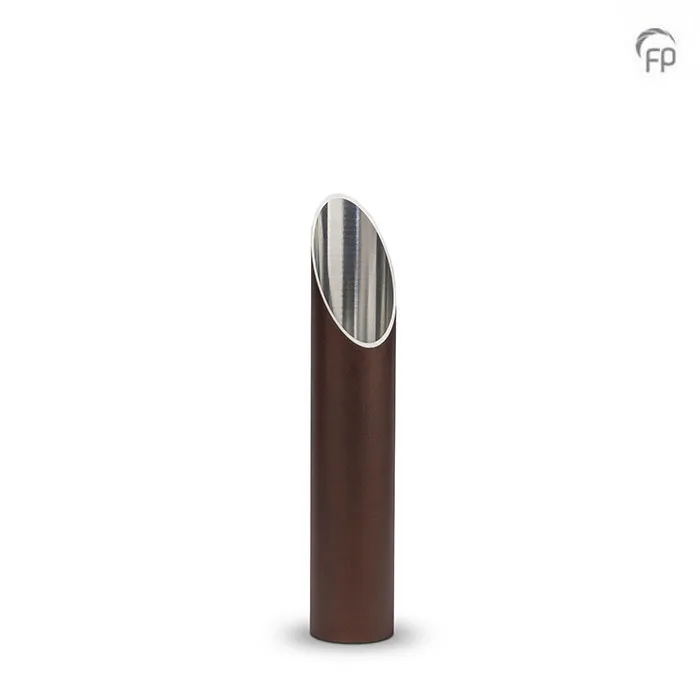 Tuinornament-urn bronskleur — aluminium kolom (klein) - view 1