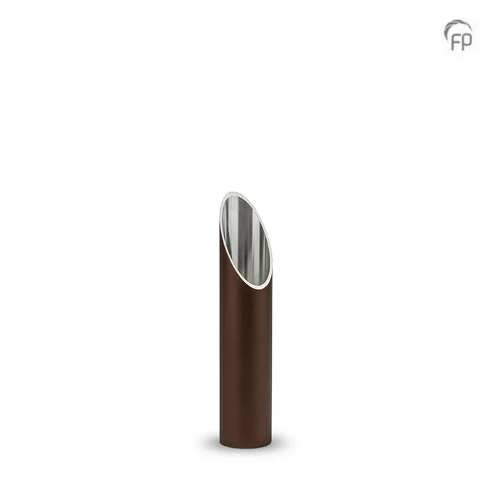 Mini-urn kaarshouder bronskleur — aluminium pilaar (groot) - view 1