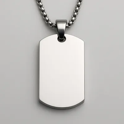 Asketting Dog Tag - Zilverkleurig - Gedenksieraad