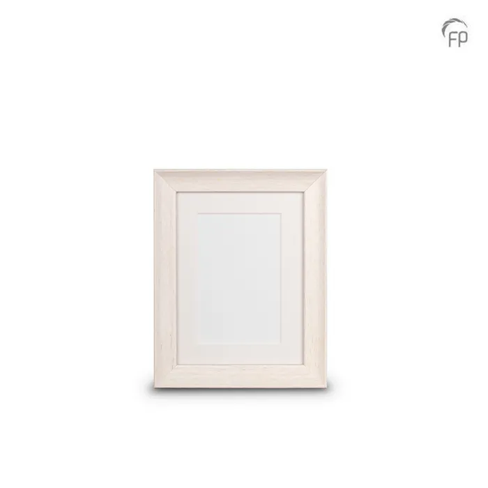 Houten fotolijst wit dieper profiel — klein formaat (foto 15 × 20 cm) - view 1
