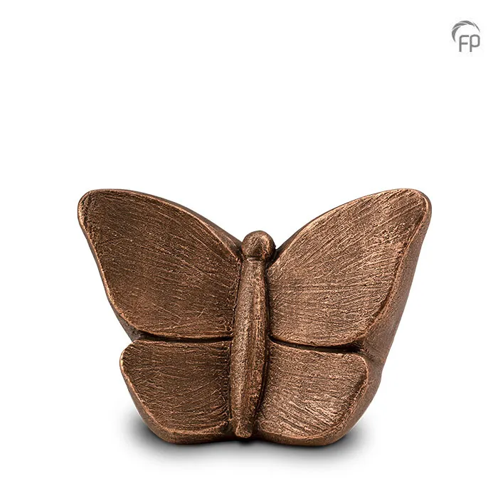Mini urn Mariposa Vlinder — brons mat (0,8 L) - view 1