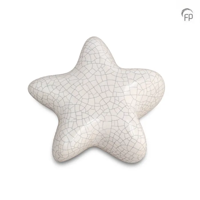 Mini urn Asteri Ster — wit (keepsake, alt) - view 1