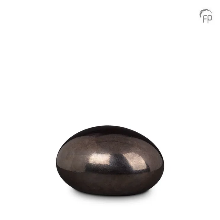 Glazen urn Lava stone — diep paars Boheems kristal (volwassen) - view 1