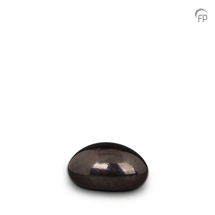 Glazen medium-urn Lava stone — diep paars Boheems kristal - view 1