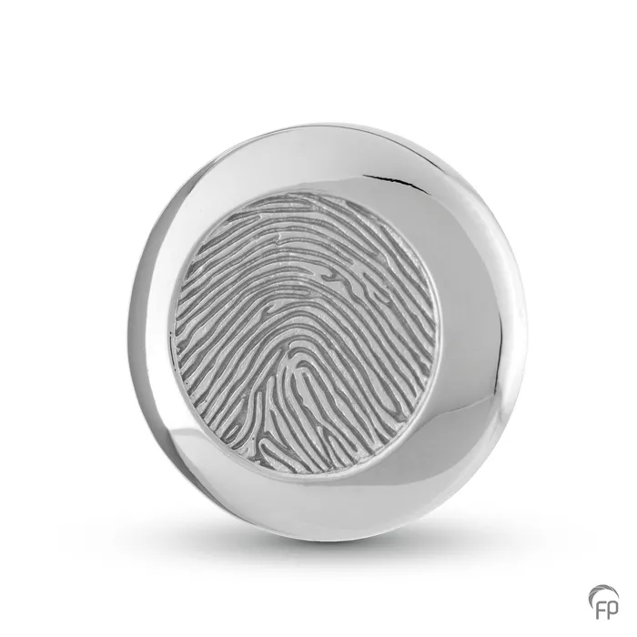 Vingerafdrukhanger HF 095 — zilver met askamer - view 1