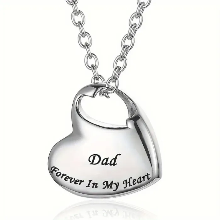 Hartvormige As Hanger Vader - "Dad Forever In My Heart" - Gedenksieraad - view 1