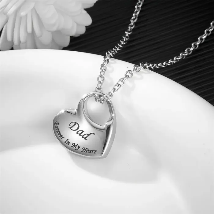 Hartvormige As Hanger Vader - "Dad Forever In My Heart" - Gedenksieraad - view 3