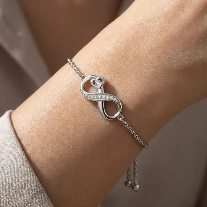 Infinity Urn Armband - Volledig verstelbaar | Zilverkleurig - Waardig Gedenkteken - view 2