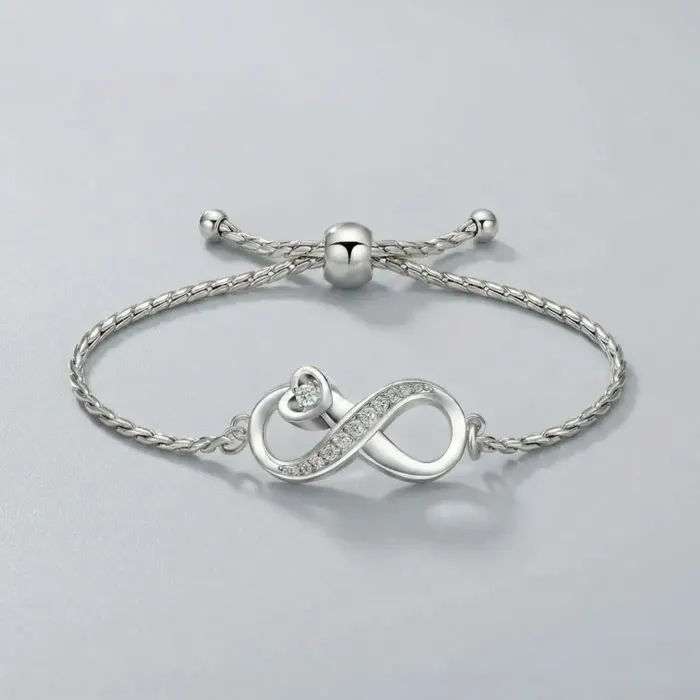 Infinity Urn Armband - Volledig verstelbaar | Zilverkleurig - Waardig Gedenkteken - view 1