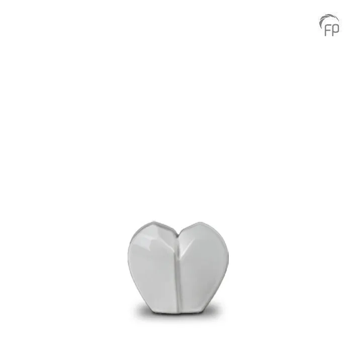 Mini-keepsake keramiek — wit sieraad-formaat - view 1