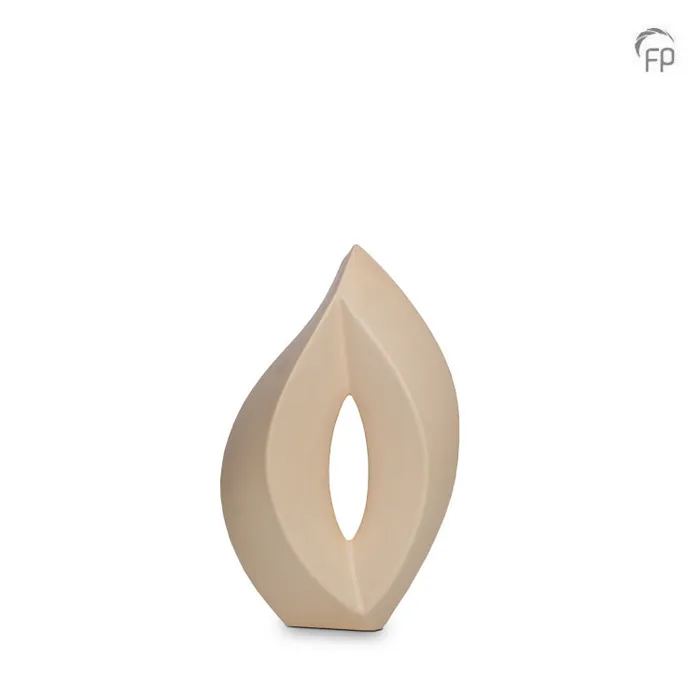 Keramische urn Venezia — crème, mat (medium) - view 1