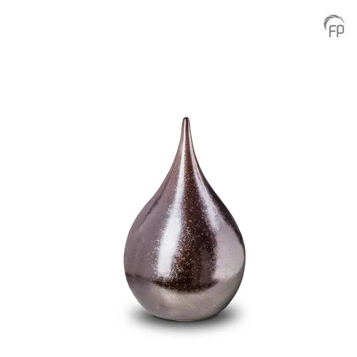 Mini-urn Teardrop — brons, glans (klein) - view 1