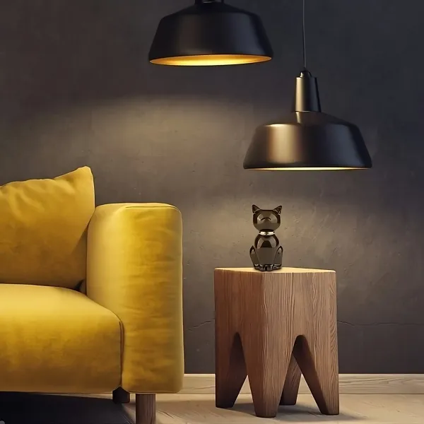 Urn kat Staand - Zwart