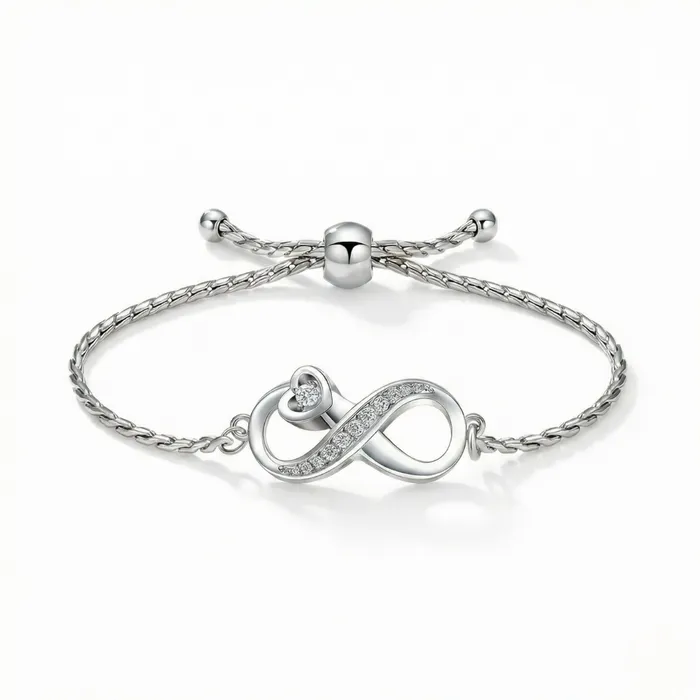 Infinity Urn Armband - Volledig verstelbaar | Zilverkleurig - Waardig Gedenkteken - view 4