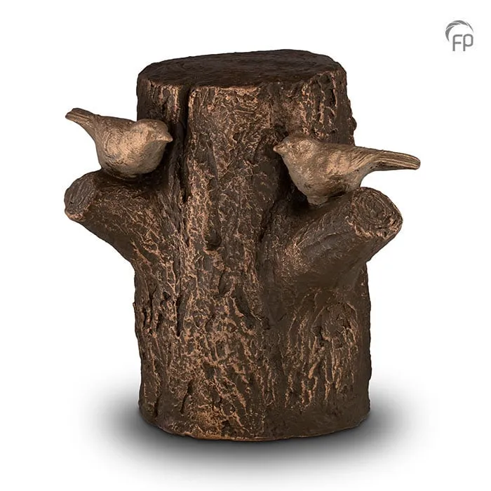 Urn Levensboom — bronskleurig keramiek (volwassen) - view 1