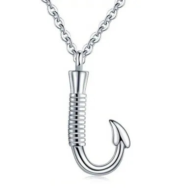 As Hanger Vishaak "De Laatste Worp" – Zilverkleurig RVS